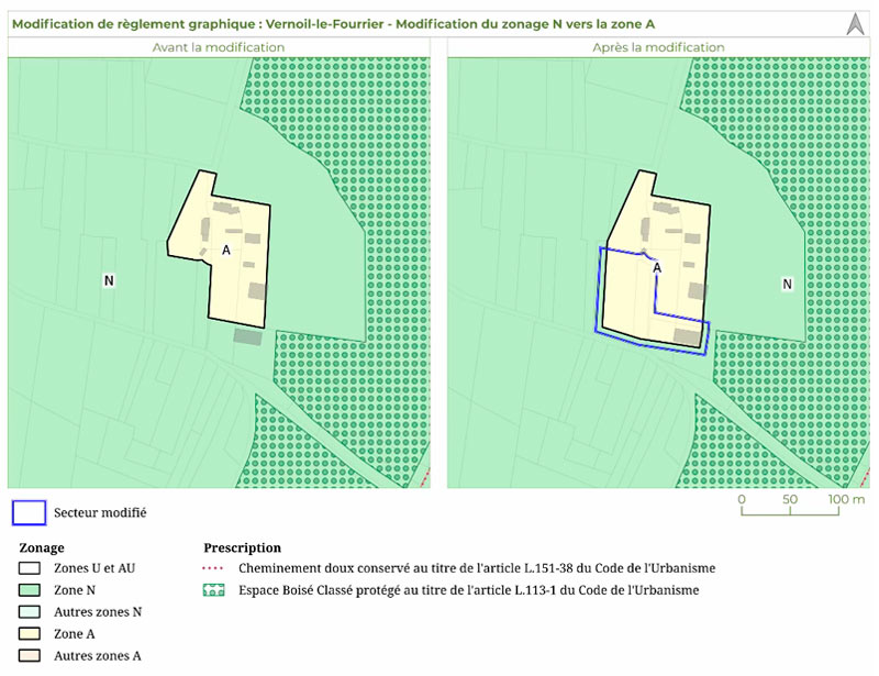 PLUi du secteur Loire-Longué par Territoire+, évolutions apportées au plan de zonage.